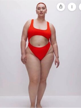 ✨ NWT Good American Better Monokini Atomic Blue Plus Size 6 (3XL/22-24)